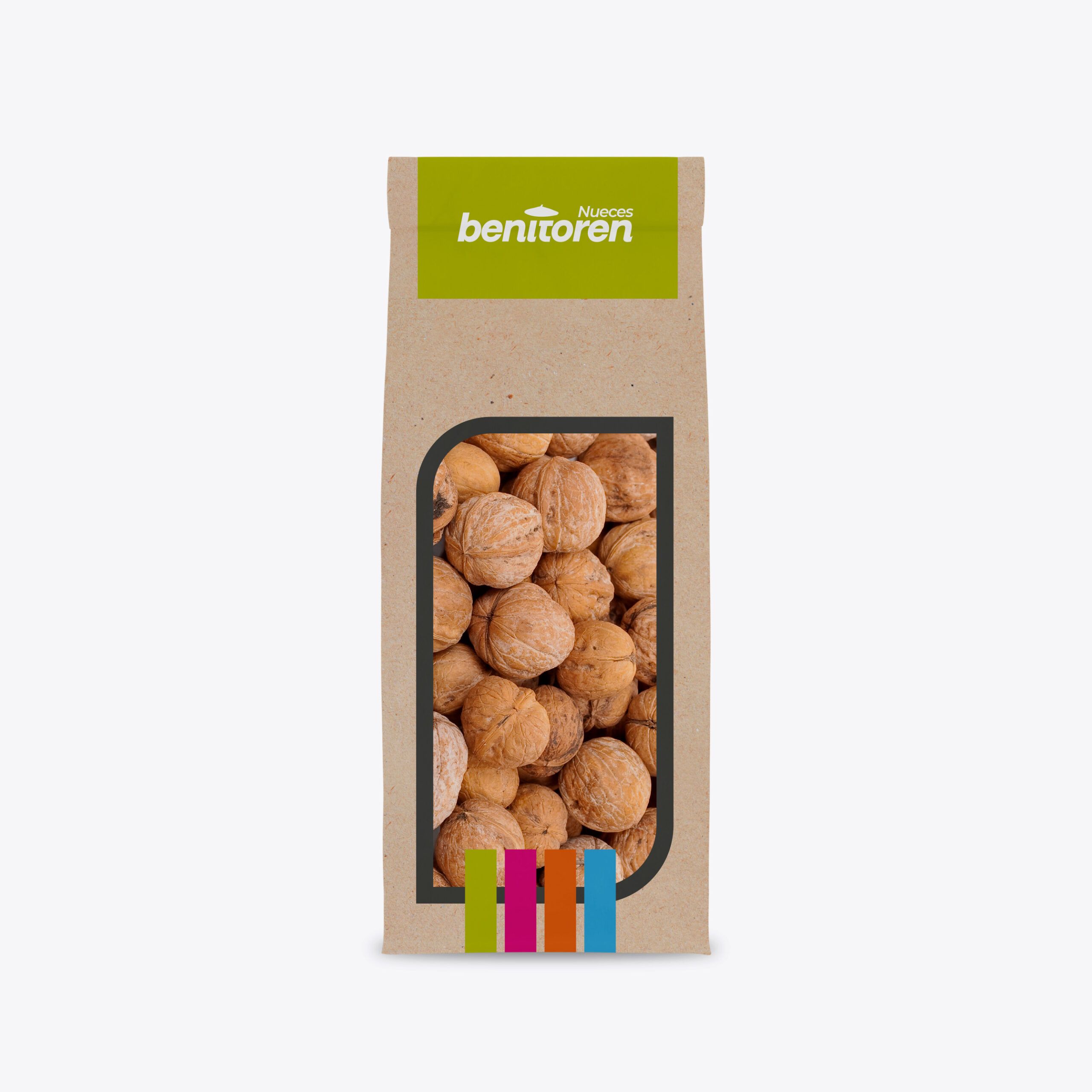 Nueces con cáscara – + 32, Envase de 650 gr. Nueces con cáscara – + 32, Envase de 650 gr.